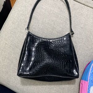 EUC Liz Claiborne Y2K Faux Crocodile Bag